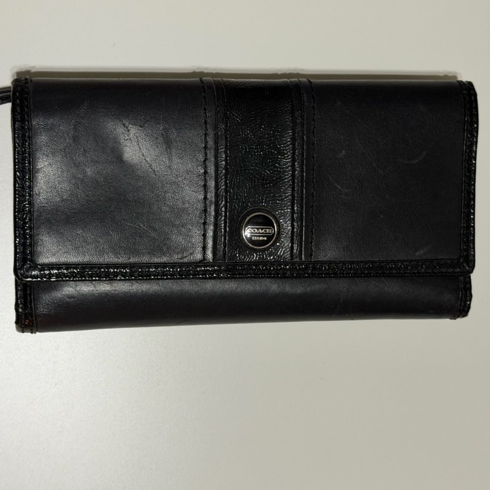 Coach Black Leather Wallet